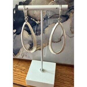 Vintage Sterling silver 925 etched long earrings